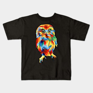 Owl in pop art Kids T-Shirt